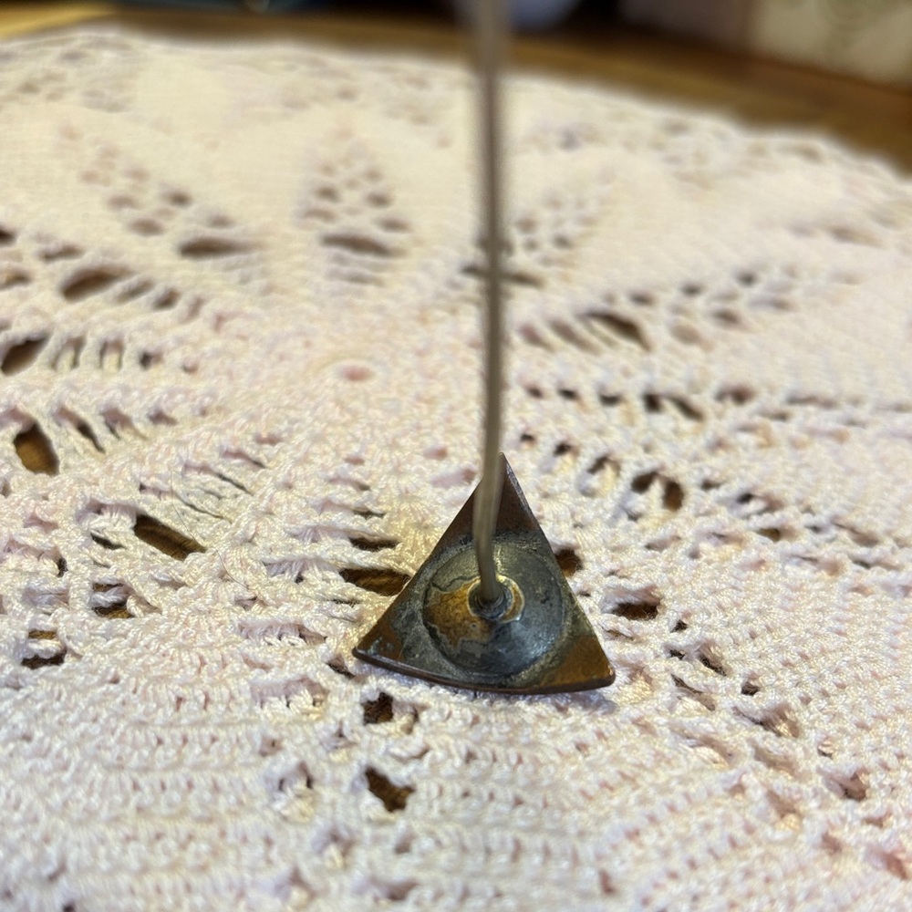 Triangular Copper Hat Pin - image 3